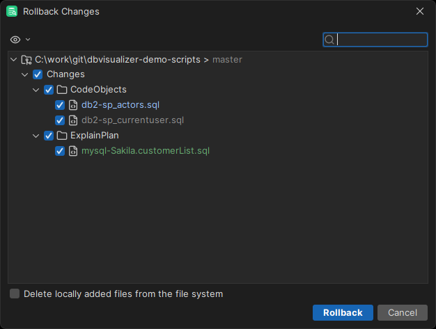Git rollback